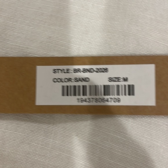 SKIMS bandeau bra. Size M. Color is Sand. - Picture 4 of 4